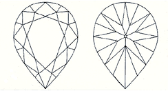 Pear Shape Diamond Drawing