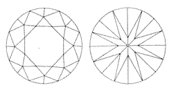 Round Brilliant Diamond Drawing